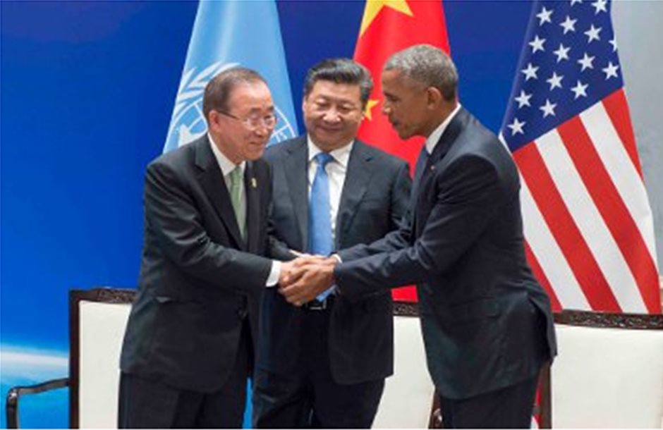 ΗΠΑ και Κίνα επικυρώνουν τη Συμφωνία του Παρισιού για το κλίμα